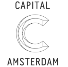 Logo van Capital C Amsterdam met een gestileerde letter C tussen de woorden "Capital" en "Amsterdam".